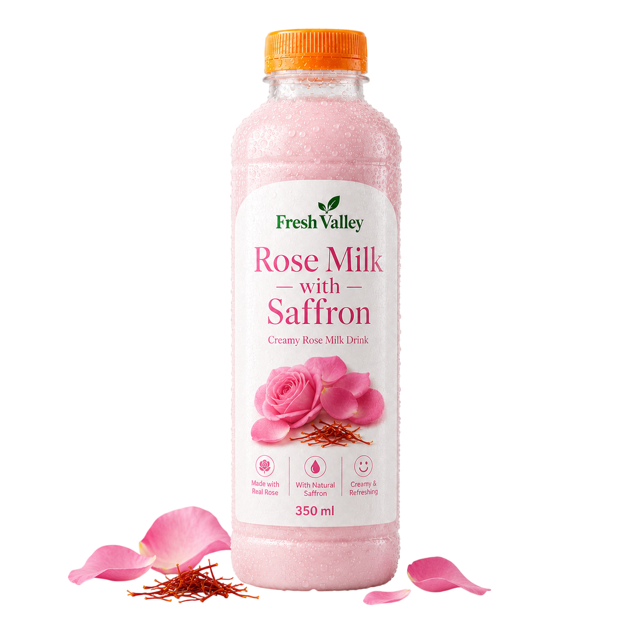 Rose Milk with Saffron